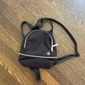 lululemon athletica Black Mini Backpack